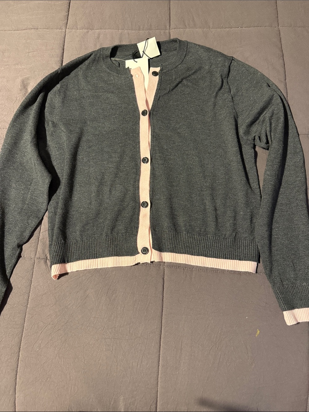 NWT Zara contrast knit cardigan